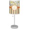 Swirls, Floral & Stripes Drum Lampshade with base included