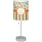 Swirls, Floral & Stripes Lamp with Drum Shade (Personalized)