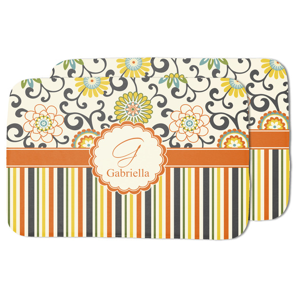 Swirls, Floral & Stripes Drying Dish Mat - MAIN