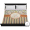 Swirls, Floral & Stripes Duvet Cover - King (Personalized)