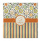 Swirls, Floral & Stripes Duvet Cover - Queen - Front