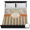 Swirls, Floral & Stripes Duvet Cover - Full / Queen (Personalized)