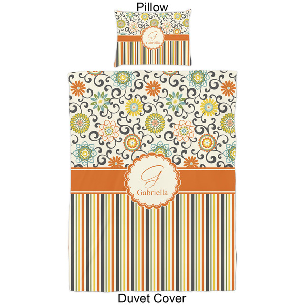 Swirls, Floral & Stripes Duvet Cover Set - Twin - Approval