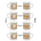 Swirls, Floral & Stripes Espresso Cup Set of 4 - Apvl