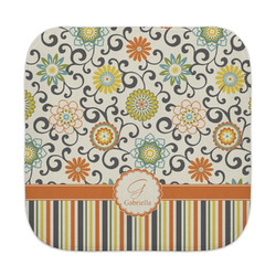 Swirls, Floral & Stripes Face Towel (Personalized)