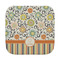 Swirls, Floral & Stripes Face Cloth-Rounded Corners