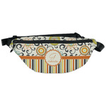 Swirls, Floral & Stripes Fanny Pack - Classic Style (Personalized)