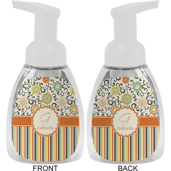 Swirls, Floral & Stripes Foam Soap Bottle Approval - White