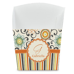 Swirls, Floral & Stripes French Fry Favor Boxes (Personalized)