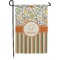 Swirls, Floral & Stripes Small Garden Flag - Double Sided w/ Name and Initial