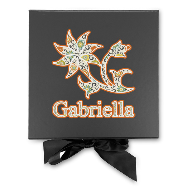 Swirls, Floral & Stripes Gift Boxes with Magnetic Lid - Black - Approval