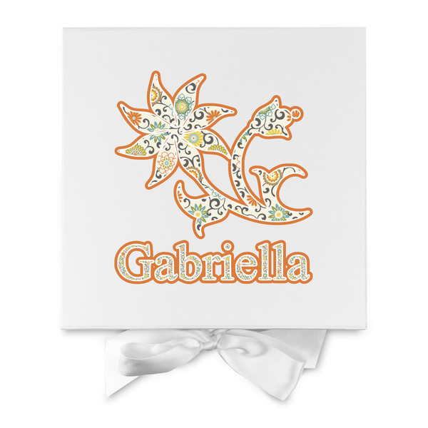 Swirls, Floral & Stripes Gift Boxes with Magnetic Lid - White - Approval