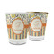 Swirls, Floral & Stripes Glass Shot Glass - 1.5 oz (Personalized)