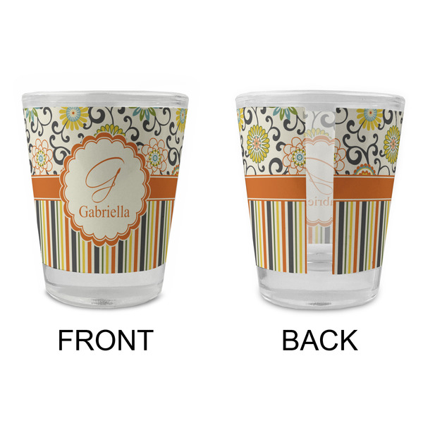 Swirls, Floral & Stripes Glass Shot Glass - Standard - APPROVAL