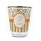 Swirls, Floral & Stripes Glass Shot Glass - 1.5 oz - with Gold Rim - Set of 4 (Personalized)