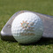 Swirls, Floral & Stripes Golf Ball - Branded - Club