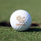 Swirls, Floral & Stripes Golf Ball - Branded - Front Alt