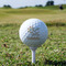 Swirls, Floral & Stripes Golf Ball - Branded - Tee Alt