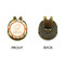 Swirls, Floral & Stripes Golf Ball Hat Clip Marker - Apvl - GOLD