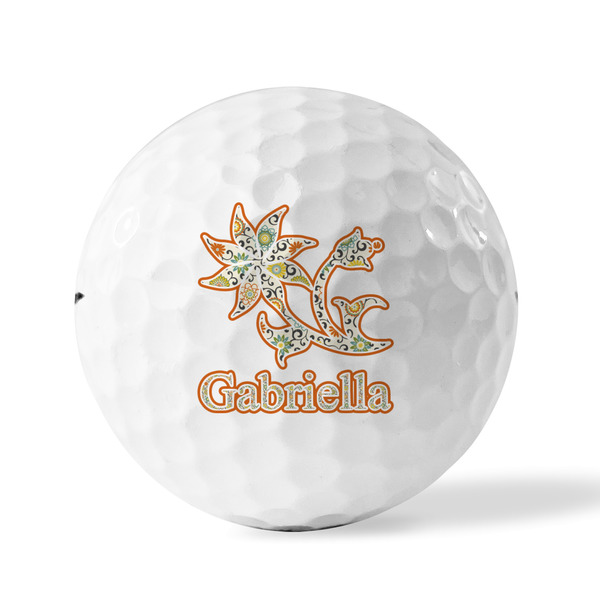 Swirls, Floral & Stripes Golf Balls - Titleist - Set of 12 - FRONT