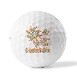 Swirls, Floral & Stripes Golf Balls (Personalized)