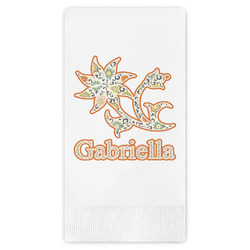 Swirls, Floral & Stripes Guest Towels - Full Color (Personalized)
