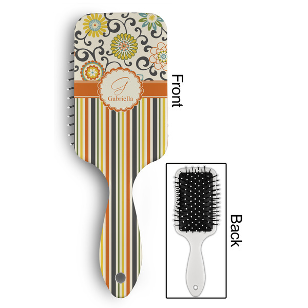 Swirls, Floral & Stripes Hair Brush - Approval