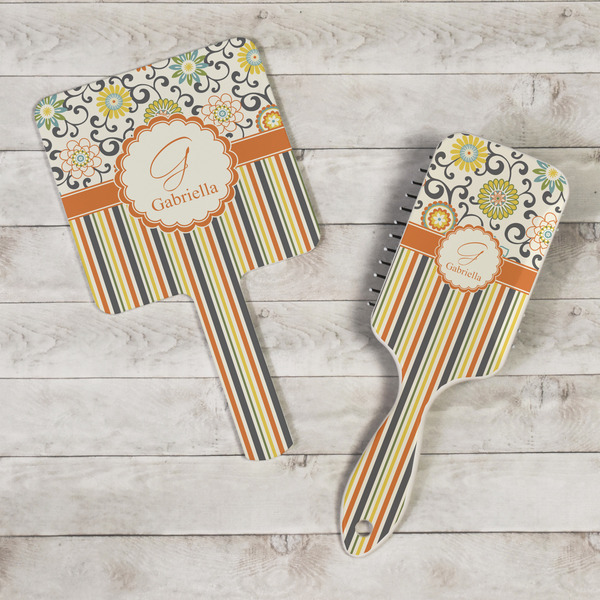 Swirls, Floral & Stripes Hand Mirrors - In Context