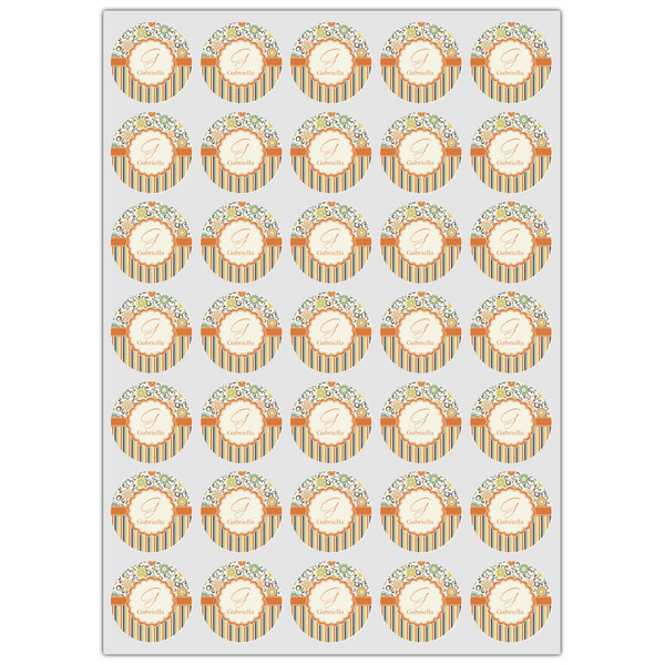 Swirls, Floral & Stripes Icing Circle - XSmall - Set of 35