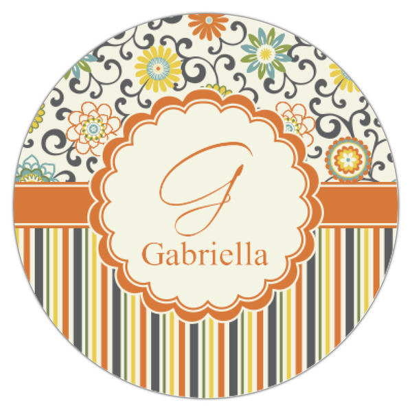 Swirls, Floral & Stripes Icing Circle - XSmall - Single