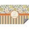 Swirls, Floral & Stripes Indoor / Outdoor Rug - 3'x5' (Personalized)