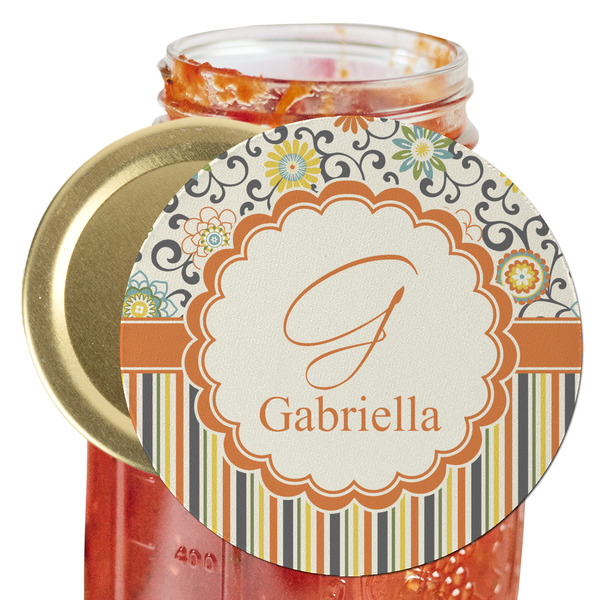 Custom Swirls, Floral & Stripes Jar Opener (Personalized)