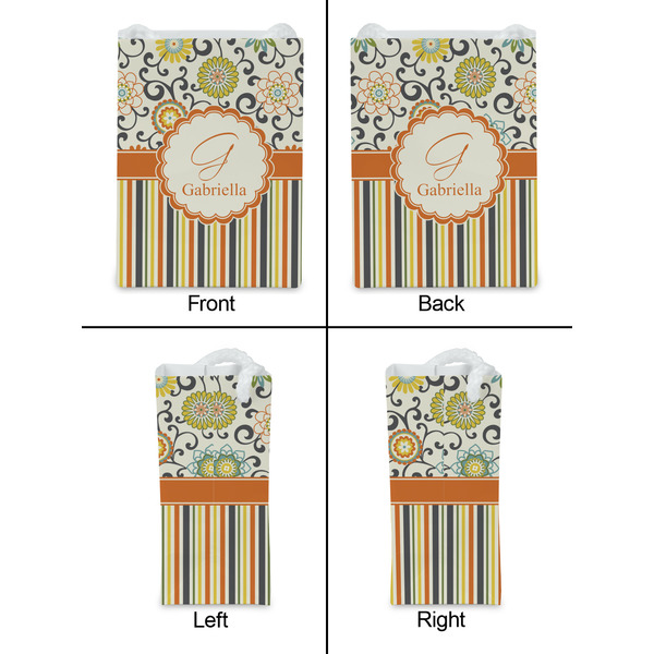 Swirls, Floral & Stripes Jewelry Gift Bag - Matte - Approval
