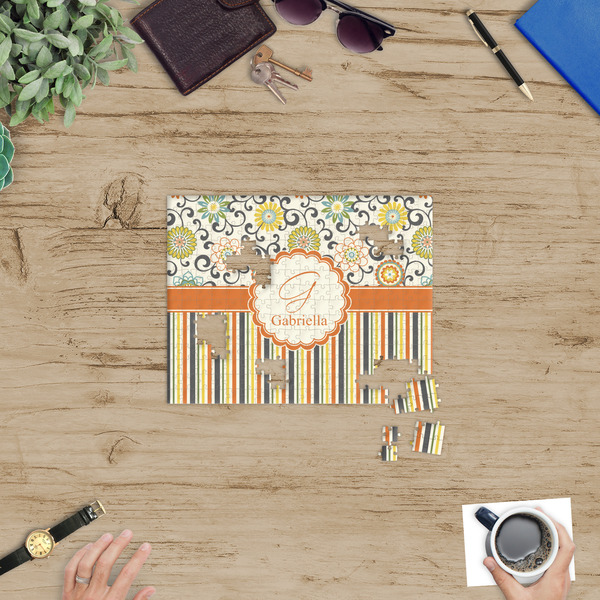 Swirls, Floral & Stripes Jigsaw Puzzle 252 Piece - In Context