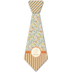 Swirls, Floral & Stripes Iron On Tie - 4 Sizes w/ Name and Initial