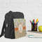 Swirls, Floral & Stripes Kid's Backpack - Lifestyle