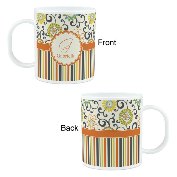 Swirls, Floral & Stripes Kid's Mug - Apvl
