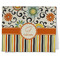 Swirls, Floral & Stripes Kitchen Towel - Poly Cotton - Folded Half