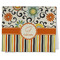 Swirls, Floral & Stripes Kitchen Towel - Poly Cotton w/ Name and Initial