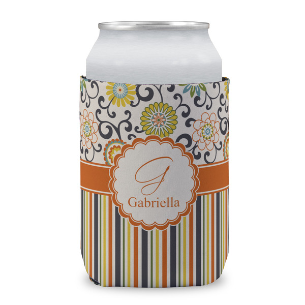 Swirls, Floral & Stripes Can Sleeve