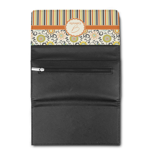 Swirls, Floral & Stripes Ladies Wallet  (Personalized Opt)