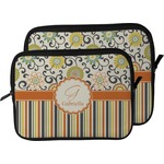 Swirls, Floral & Stripes Laptop Sleeve / Case (Personalized)