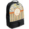 Swirls, Floral & Stripes Backpacks - Black (Personalized)