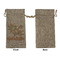 Swirls, Floral & Stripes Large Burlap Gift Bags - Front Approval