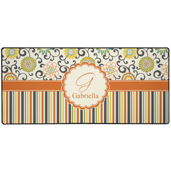 Swirls, Floral & Stripes 3XL Gaming Mouse Pad - 35" x 16" (Personalized)