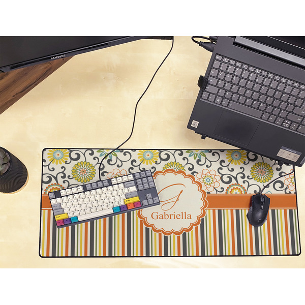 Swirls, Floral & Stripes Large Gaming Mats - LIFESTYLE