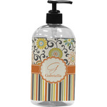 Swirls, Floral & Stripes Plastic Soap / Lotion Dispenser (Personalized)