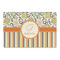 Swirls, Floral & Stripes Large Rectangle Car Magnet (Personalized)