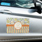 Swirls, Floral & Stripes Large Rectangle Car Magnets- In Context