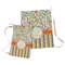 Swirls, Floral & Stripes Laundry Bag - Both Bags